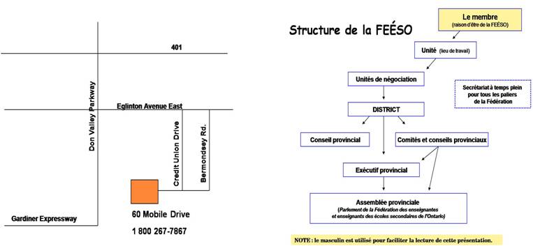 Adresse et Structure de la FEESO provinciale